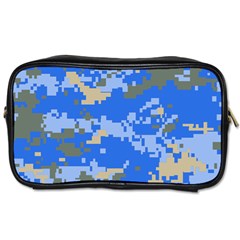 Oceanic Camouflage Blue Grey Map Toiletries Bags by Mariart