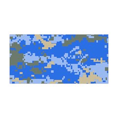 Oceanic Camouflage Blue Grey Map Yoga Headband