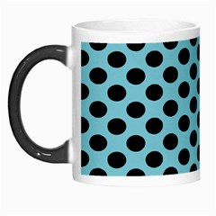 Polka Dot Blue Black Morph Mugs