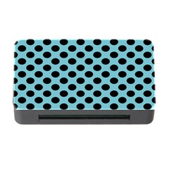 Polka Dot Blue Black Memory Card Reader With Cf by Mariart