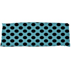 Polka Dot Blue Black Body Pillow Case Dakimakura (two Sides) by Mariart