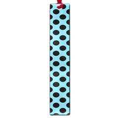 Polka Dot Blue Black Large Book Marks by Mariart