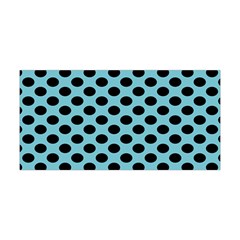 Polka Dot Blue Black Yoga Headband