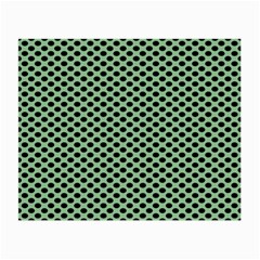 Polka Dot Green Black Small Glasses Cloth by Mariart