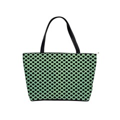 Polka Dot Green Black Shoulder Handbags by Mariart