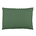 Polka Dot Green Black Pillow Case (Two Sides) Front