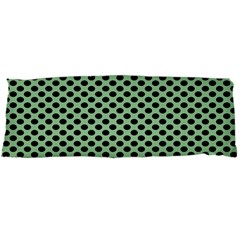 Polka Dot Green Black Body Pillow Case Dakimakura (two Sides) by Mariart