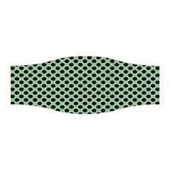 Polka Dot Green Black Stretchable Headband