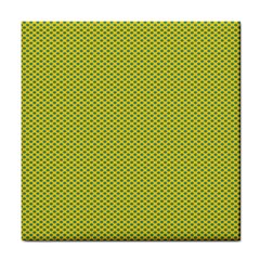 Polka Dot Green Yellow Tile Coasters by Mariart