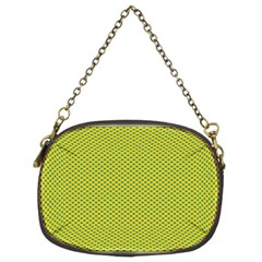 Polka Dot Green Yellow Chain Purses (two Sides)  by Mariart