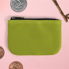 Polka Dot Green Yellow Mini Coin Purses by Mariart