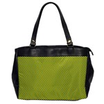 Polka Dot Green Yellow Office Handbags Front