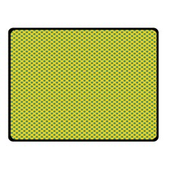 Polka Dot Green Yellow Fleece Blanket (small) by Mariart