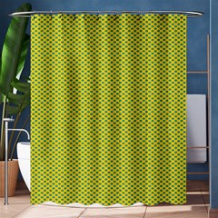 Polka Dot Green Yellow Shower Curtain 60  X 72  (medium)  by Mariart