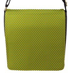 Polka Dot Green Yellow Flap Messenger Bag (s) by Mariart