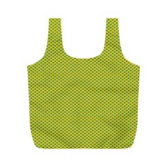 Polka Dot Green Yellow Full Print Recycle Bags (m)  by Mariart