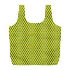 Polka Dot Green Yellow Full Print Recycle Bags (l)  by Mariart