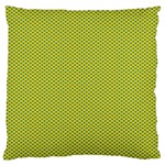 Polka Dot Green Yellow Large Flano Cushion Case (One Side) Front