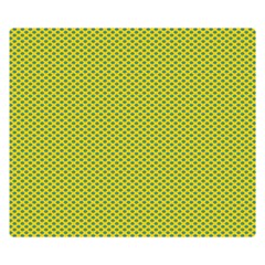 Polka Dot Green Yellow Double Sided Flano Blanket (small)  by Mariart