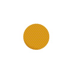 Polka Dot Orange Yellow 1  Mini Buttons by Mariart