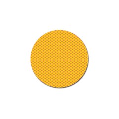 Polka Dot Orange Yellow Golf Ball Marker (4 Pack) by Mariart