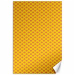 Polka Dot Orange Yellow Canvas 24  x 36  23.35 x34.74  Canvas - 1