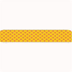 Polka Dot Orange Yellow Small Bar Mats by Mariart