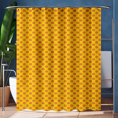 Polka Dot Orange Yellow Shower Curtain 60  X 72  (medium)  by Mariart