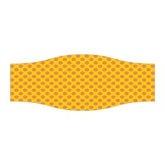 Polka Dot Orange Yellow Stretchable Headband by Mariart