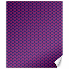 Polka Dot Purple Blue Canvas 20  X 24   by Mariart