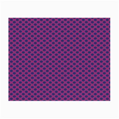 Polka Dot Purple Blue Small Glasses Cloth (2-side) by Mariart