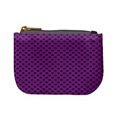 Polka Dot Purple Blue Mini Coin Purses by Mariart