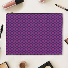 Polka Dot Purple Blue Cosmetic Bag (xl) by Mariart