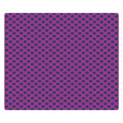 Polka Dot Purple Blue Double Sided Flano Blanket (small)  by Mariart