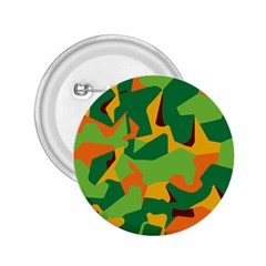 Initial Camouflage Green Orange Yellow 2 25  Buttons by Mariart