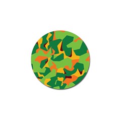 Initial Camouflage Green Orange Yellow Golf Ball Marker (10 Pack) by Mariart