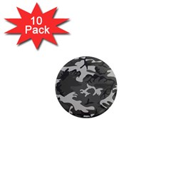 Initial Camouflage Grey 1  Mini Magnet (10 Pack)  by Mariart