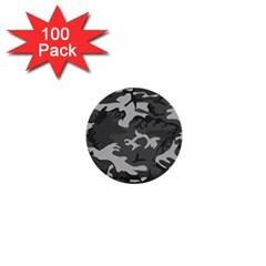 Initial Camouflage Grey 1  Mini Buttons (100 Pack)  by Mariart