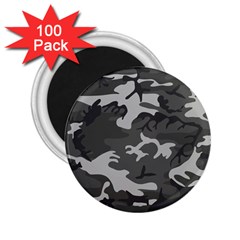 Initial Camouflage Grey 2 25  Magnets (100 Pack)  by Mariart