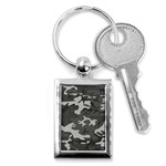 Initial Camouflage Grey Key Chains (Rectangle)  Front