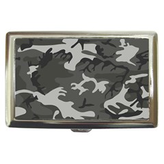 Initial Camouflage Grey Cigarette Money Cases by Mariart