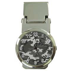 Initial Camouflage Grey Money Clip Watches by Mariart