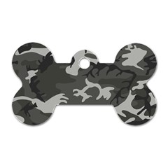 Initial Camouflage Grey Dog Tag Bone (one Side) by Mariart