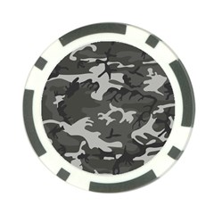 Initial Camouflage Grey Poker Chip Card Guard by Mariart