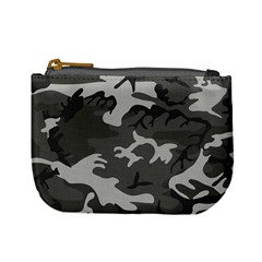 Initial Camouflage Grey Mini Coin Purses by Mariart