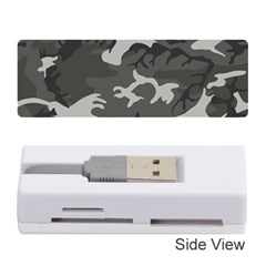 Initial Camouflage Grey Memory Card Reader (stick)  by Mariart