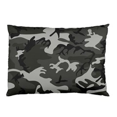 Initial Camouflage Grey Pillow Case (two Sides) by Mariart