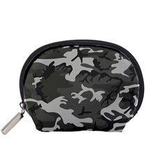 Initial Camouflage Grey Accessory Pouches (small)  by Mariart