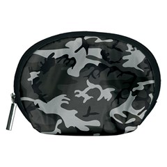 Initial Camouflage Grey Accessory Pouches (medium)  by Mariart