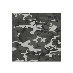 Initial Camouflage Grey Satin Bandana Scarf by Mariart